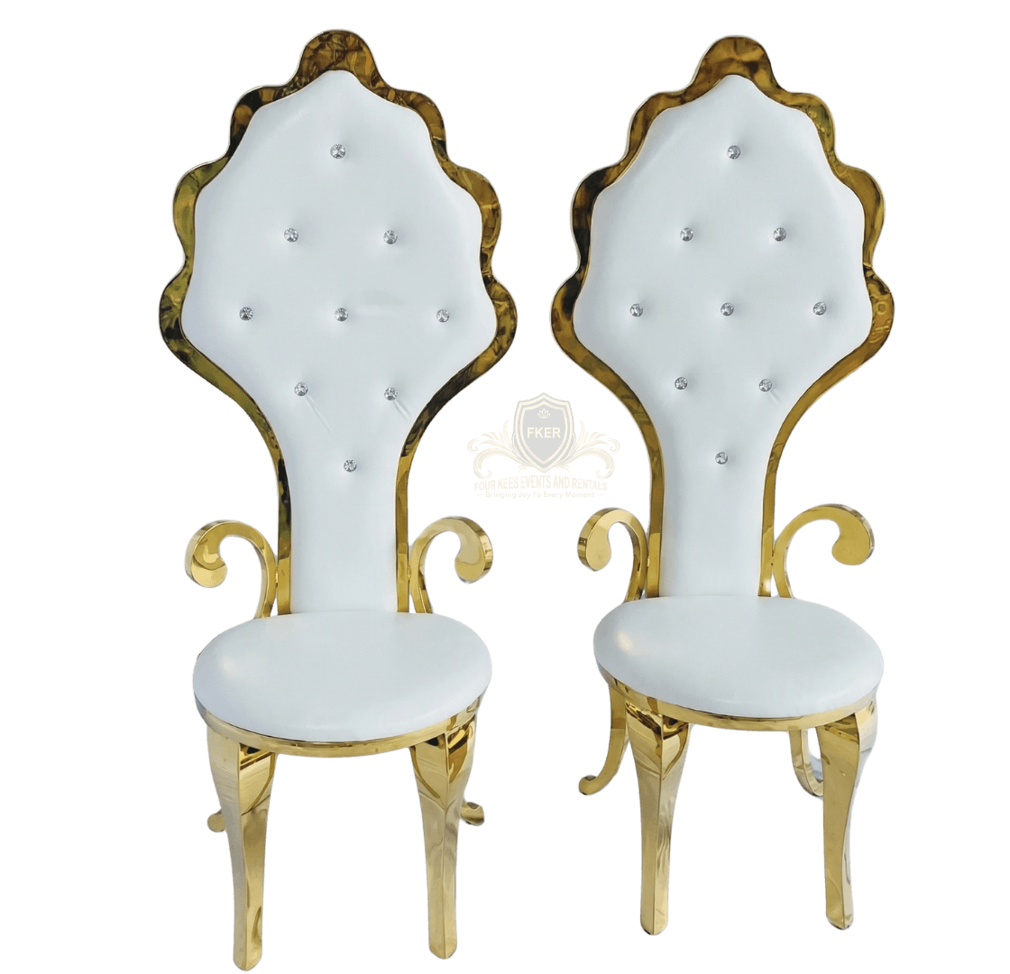 Gold Butterfly Chair from Four Kees Events and Rentals inventory