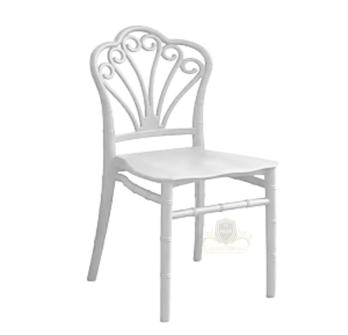 Kids Party Chair White from Four Kees Events and Rentals inventory